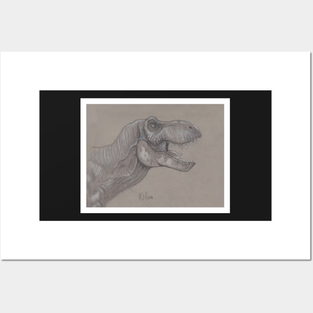 T Rex Wall Art by WilliamKenney